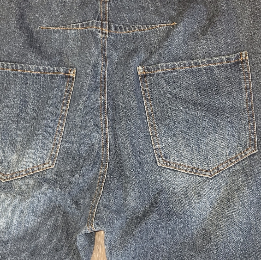 Monthorigin Patchwork Distressed Jeans - image 7